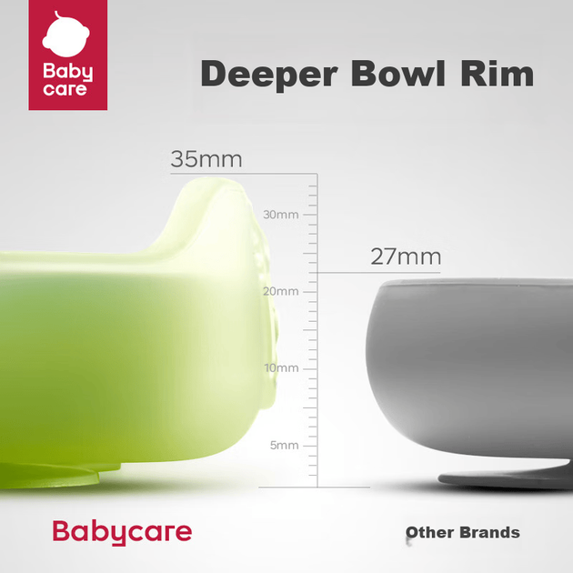 Детская тарелка Babycare из силикона Green - Фото 9 Детская тарелка Babycare из силикона Green - изображение 9