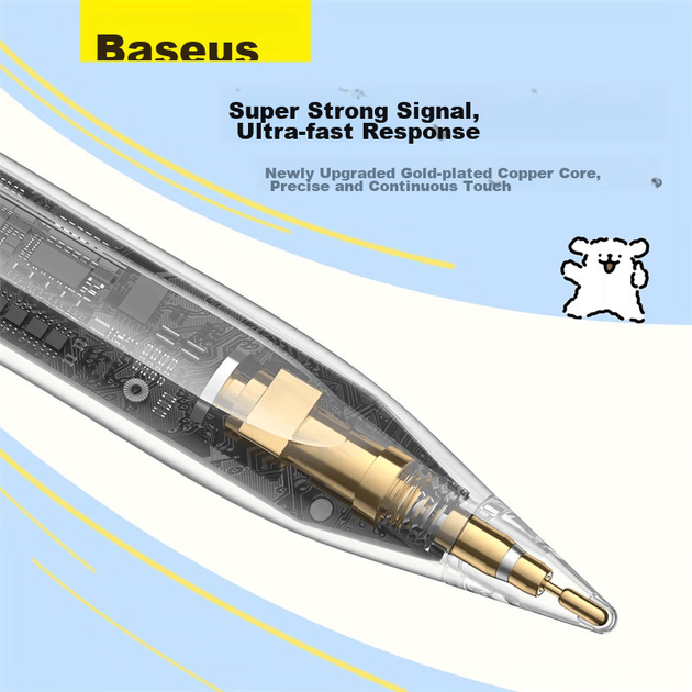 Ємнісний стилус BASEUS для iPad, Apple Pencil [Line Dog] сумісний з планшетами 2026 Pro/Air8/Mini/iPad11 із сенсорним екраном, ручкою для письма Apple Pencil - изображение 10