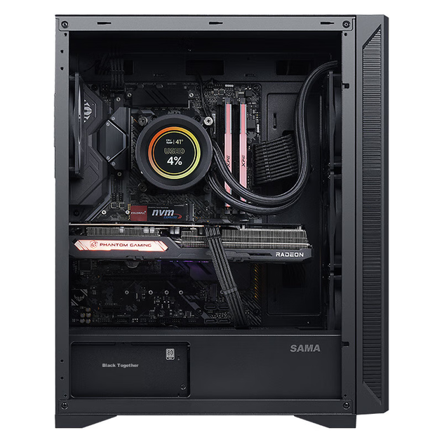 Корпус SAMA Black Hole 7pro Mid-Tower Black - изображение 5