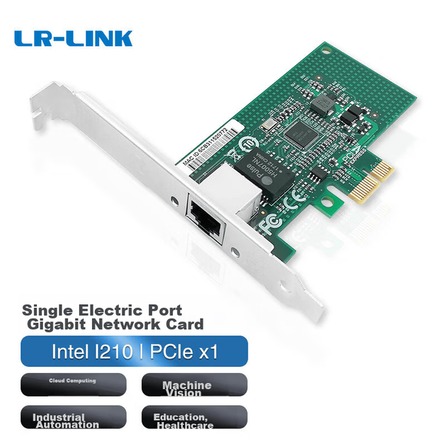 LR-LINK Lianrui LREC9204CT Гигабитная проводная сетевая карта для настольных компьютеров, однопортовый PCIe, чип Intel I210 - Фото 4 LR-LINK Lianrui LREC9204CT Гигабитная проводная сетевая карта для настольных компьютеров, однопортовый PCIe, чип Intel I210 - изображение 4