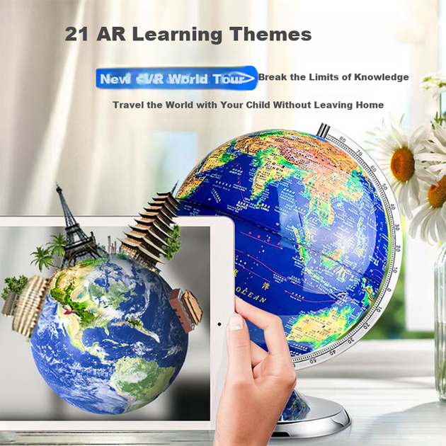 Mengduofu Intelligent AR Globe, інтерактивна 3D-іграшка для учнів, хлопчиків, учнів середньої школи, подарунок на день народження дитини - зображення 7