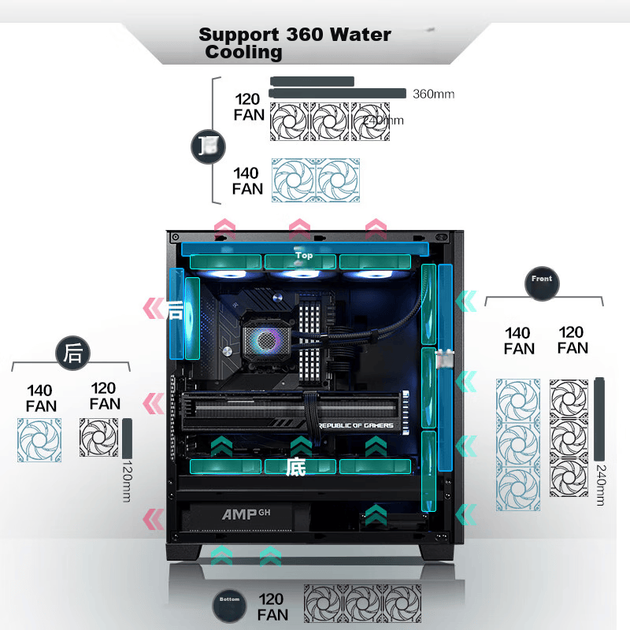 Корпус PHANTEKS XT523 Mid-Tower Black - изображение 9