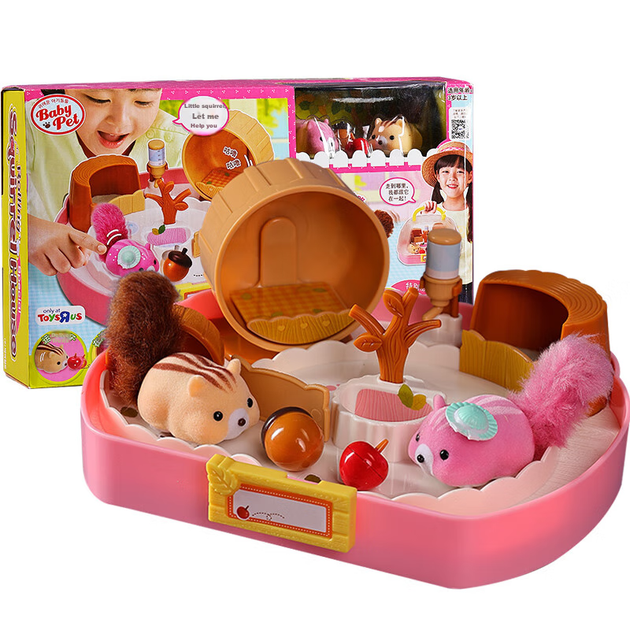 Игрушечный хомяк Mimiworld Happy Squirrel House Special Edition, подарок на Новый год для детей, игрушка для девочек от 3 до 6 лет. - изображение 9