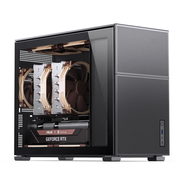 Корпус JONSBO D31 MESH MATX з Type-C Gen2, СРО до 2x360 мм, чорний - зображення 5