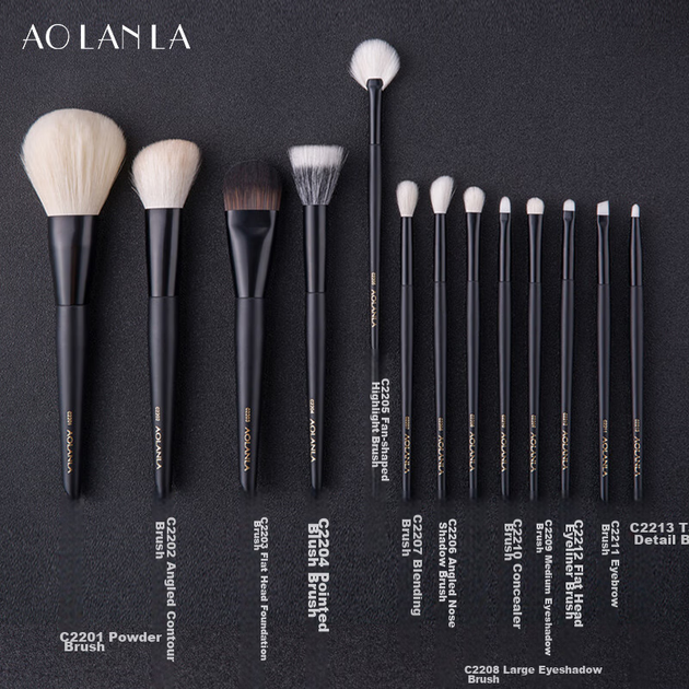 Набор AOLANLA Master-Level Ink Shadow кистей для макияжа 13 предметов, подарочный - изображение 6