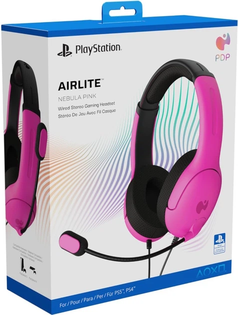 Słuchawki PDP Airlite Headset Wired Nebula Pink (0708056070908) - obraz 5