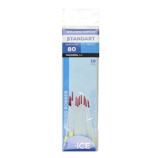 Кивок лавсановый GC N-Ice Spring Bobber Standart 80мм 0.5г (10шт) - изображение 3