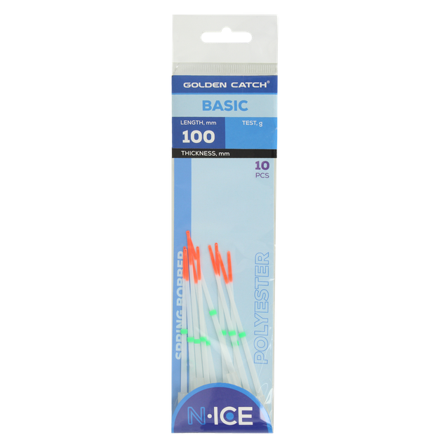 Кивок лавсановый GC N-Ice Spring Bobber Basic 100мм 0.4-1.0г (10шт) - изображение 3