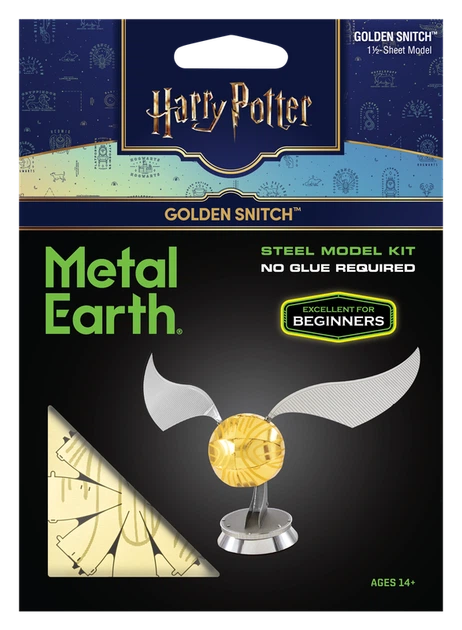 Металевий 3D конструктор "Золотий снітч Harry Potter", Metal Earth, MMS442 - Фото 6 Металевий 3D конструктор "Золотий снітч Harry Potter", Metal Earth, MMS442 - зображення 6