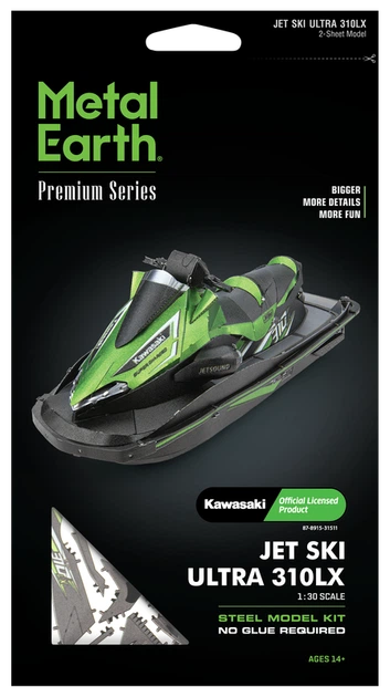 Металевий 3D конструктор "Гідроцикл Kawasaki Jet Ski Ultra 310LX", Metal Earth, ICX144 - зображення 7