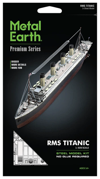Металевий 3D конструктор "RMS Titanic", Metal Earth, PS2004 - зображення 7
