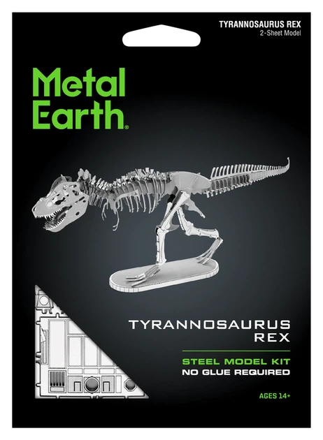 Металевий 3D конструктор "Скелет Tyrannosaurus Rex", Metal Earth, MMS099 - изображение 5