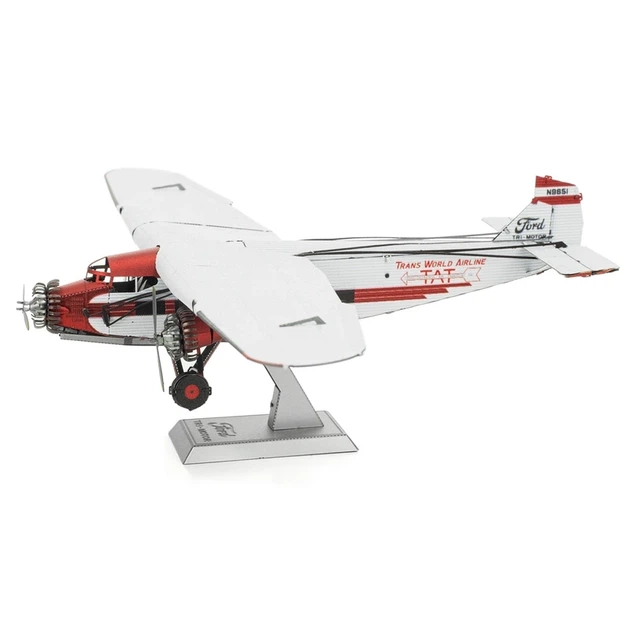 Металевий 3D конструктор "Літак Ford Trimotor", Metal Earth, MMS467 - изображение 3