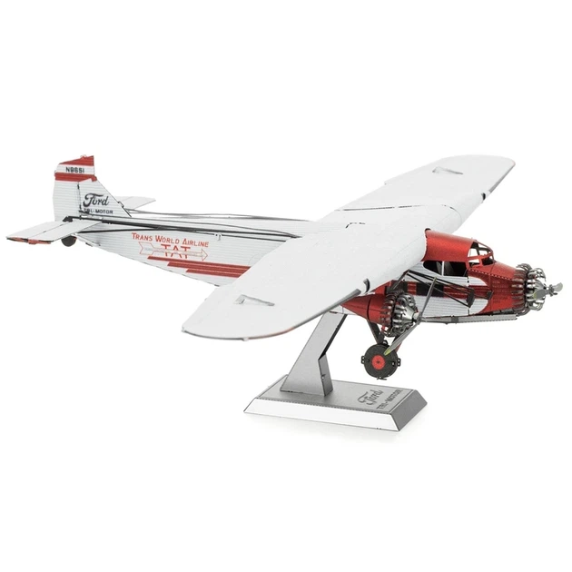 Металевий 3D конструктор "Літак Ford Trimotor", Metal Earth, MMS467 - изображение 6