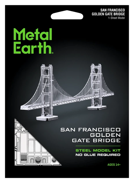 Металевий 3D конструктор "Міст Золоті ворота", Metal Earth, MMS001 - зображення 7