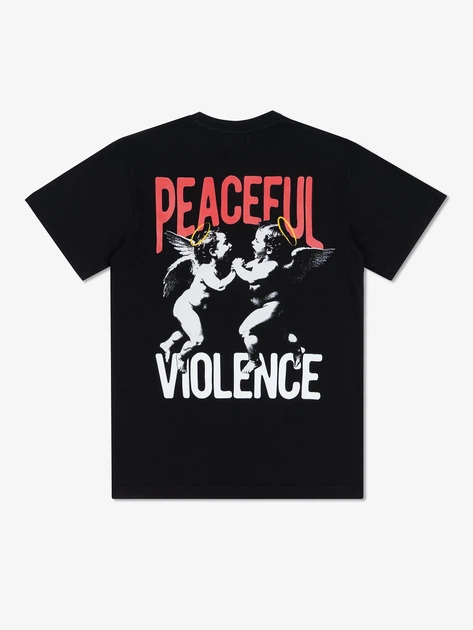 Футболка MANTO t-shirt ANGELS black S - изображение 3