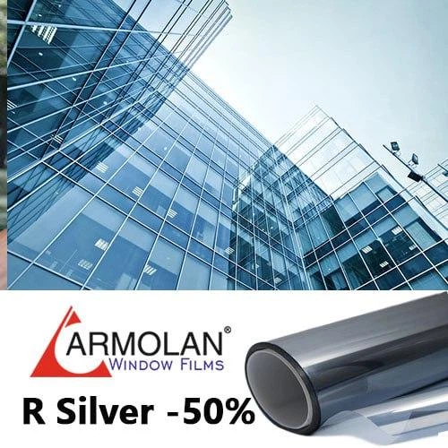 Тонирующая пленка Silver 50% Armolan USA для окон. Ціна за кв.м. - Фото 1 Тонирующая пленка Silver 50% Armolan USA для окон. Ціна за кв.м. - зображення 1