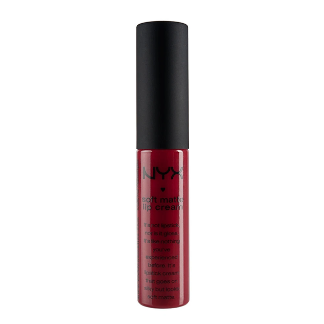Жидкая помада с матовым финишем Nyx Soft Matte Lip Cream Monte Carlo SMLC10 глубокий красный 8 мл - изображение 2
