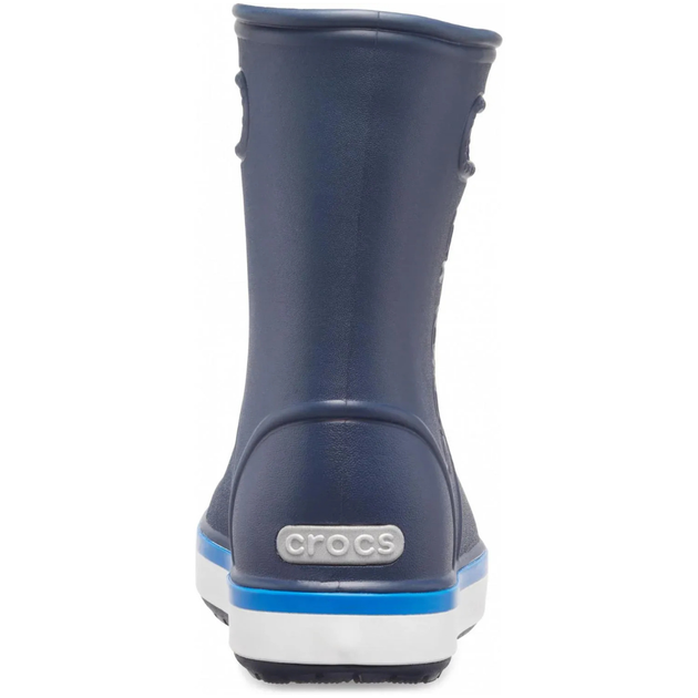 Детские резиновые сапоги Crocs Crocband Rain Boot kids 31-32 р 19.2-20.0 см Темно-синие 205827-J1 Navy/Bright Cobalt - изображение 5