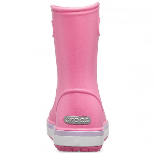 Дитячі гумові чоботи Crocs Crocband Rain Boot kids 33 р 20.1-20.8 см Рожевий 205827-J2 Lemonade/Lavender - зображення 5