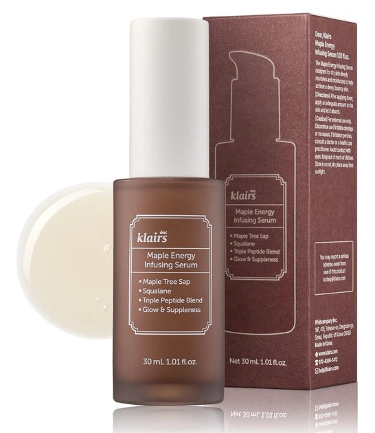 Поживна сироватка із кленовим соком Dear, Klairs Maple Energy Infusing Serum 30 мл - зображення 5