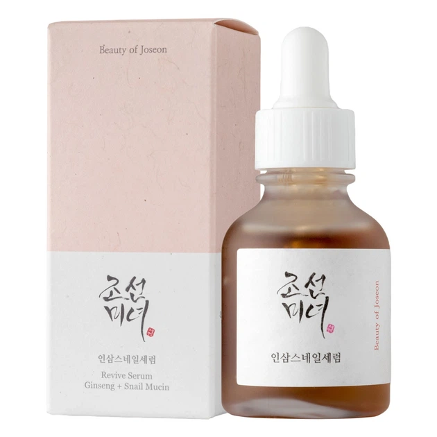 Ампульная сыворотка с женьшенем и улиткой Beauty Of Joseon Revive Serum: Ginseng+Snail Mucin 30 мл - изображение 4