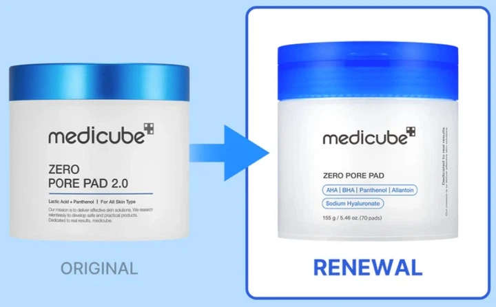 Отшелушивающие пилинг–пэды с кислотами Medicube Zero Pore Pads 2.0 70 шт - изображение 2