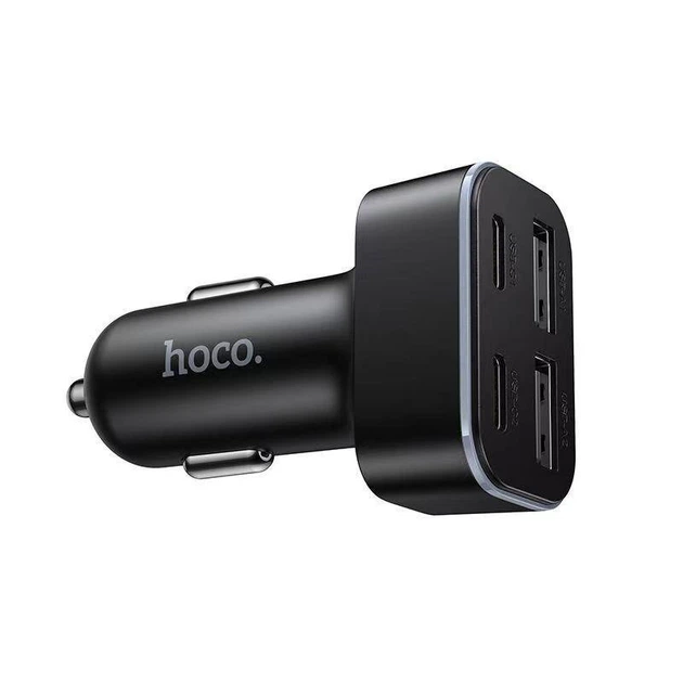 Автомобильное зарядное устройство HOCO Z63 Barry four-port car charger Black (6942007666206) - Фото 5 Автомобильное зарядное устройство HOCO Z63 Barry four-port car charger Black (6942007666206) - изображение 5