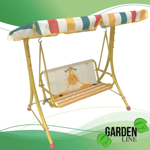 Дитячі садові гойдалки GardenLine KRE1128, 117 × 73 × 107 см - зображення 4