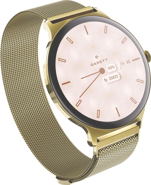Smartwatch Garett Verona 2 Gold Mesh (5904238487020) - Zdjęcie 3 Smartwatch Garett Verona 2 Gold Mesh (5904238487020) - obraz 3