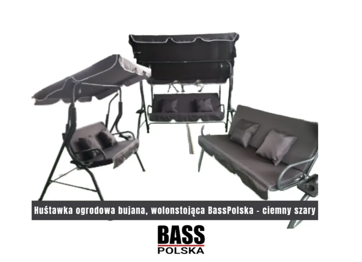 Садова гойдалка тримісна Bass Polska BH 10030 - Фото 6 Садова гойдалка тримісна Bass Polska BH 10030 - зображення 6