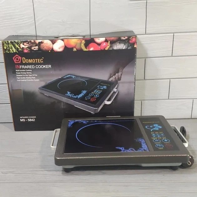 Индукционная сенсорная плита Domotec MS-5842 2000W с таймером и 8 программами 5645 - изображение 3