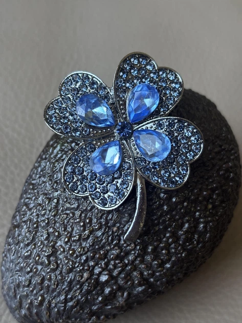 Брошка Mirshine Cloverleaf Blue - Фото 2 Брошка Mirshine Cloverleaf Blue - изображение 2