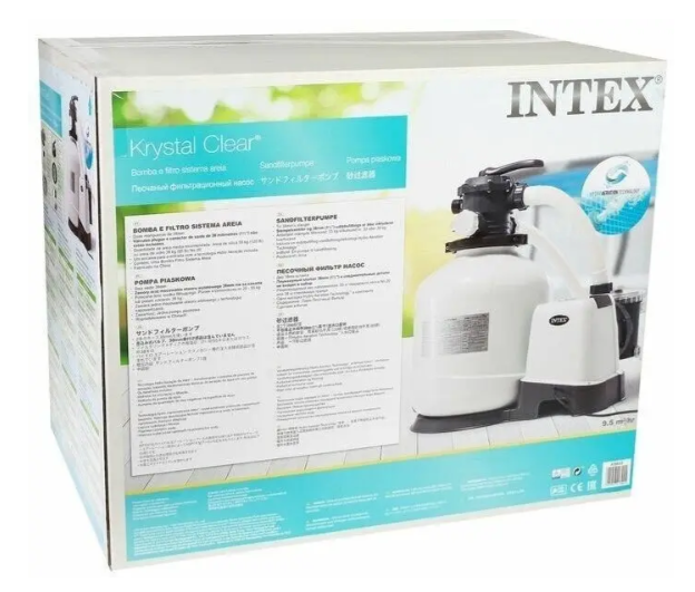 Пісочний фільтр-насос для очищення води в басейні Intex 26652 Фільтрувальна установка 12000л/год, 550 W - зображення 11