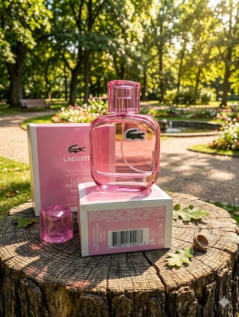 Парфуми Lacoste L.12 12 Pour Elle Sparkling 100 мл жіночі водно-квітковий аромат з ожиною макароном та цукровою ватою - Фото 2 Парфуми Lacoste L.12 12 Pour Elle Sparkling 100 мл жіночі водно-квітковий аромат з ожиною макароном та цукровою ватою - зображення 2