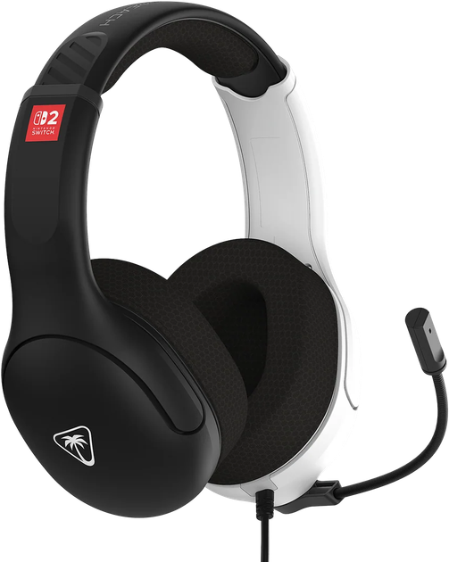 Słuchawki Turtle Beach Airlite Fit Wired Gaming Headset do Nintendo Switch 2 Biało-Czarne (TBS-8003-05) - Zdjęcie 2 Słuchawki Turtle Beach Airlite Fit Wired Gaming Headset do Nintendo Switch 2 Biało-Czarne (TBS-8003-05) - obraz 2