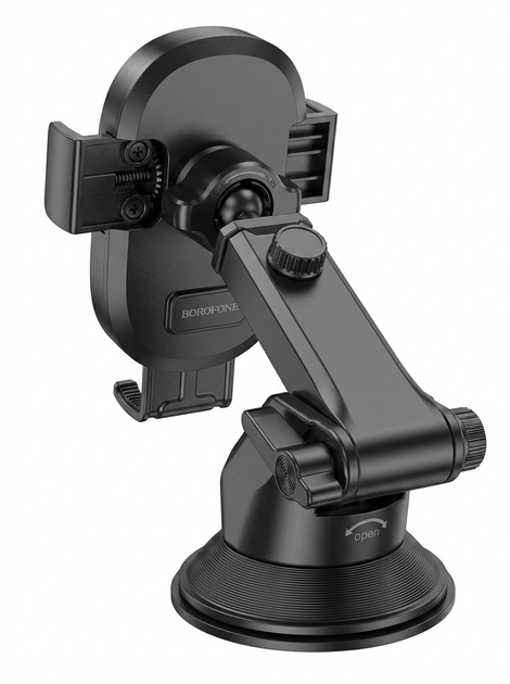 Автомобільний тримач для телефону BOROFONE BH93 Black - зображення 6