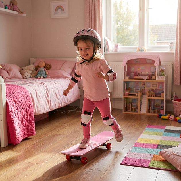 Дитячий міні скейт скейтборд дитячий рожева пантера SP-Sport Kids 1407 Pink-White - зображення 7