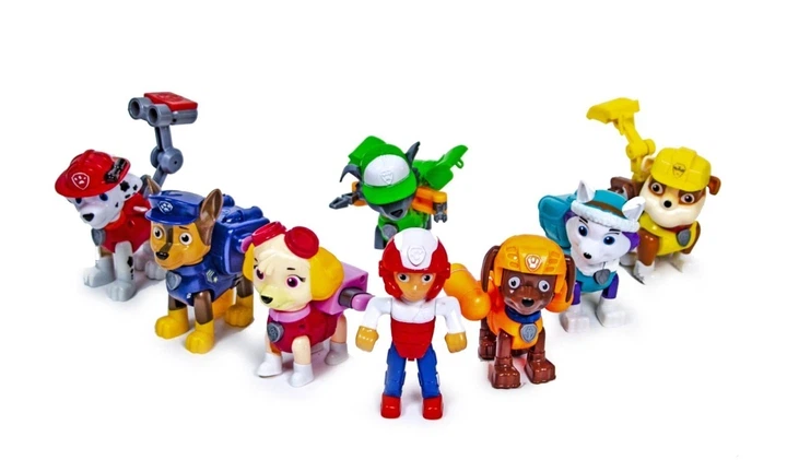 Дитячий ігровий набір Щенячий патруль (Paw Patrol) 6050A: 8 фігурок героїв з рюкзаками, що відкриваються - зображення 2