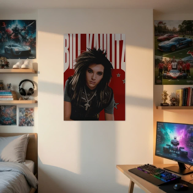 Постер Билл Каулитц, Tokio Hotel, Bill Kaulitz, A3 42×30 см (id6903) - изображение 2