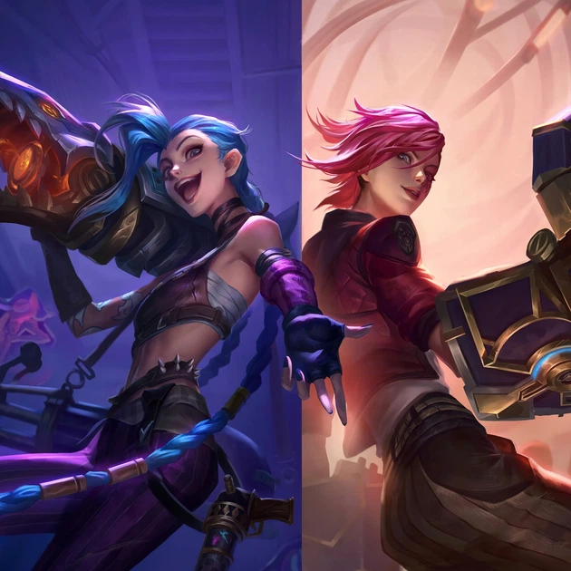 Интерьерная картина Аркейн: Лига Легенд, Джинкс, Ві, Jinx, VI, League Of Legends, Arcane, 28×42 см (id6907) - изображение 4