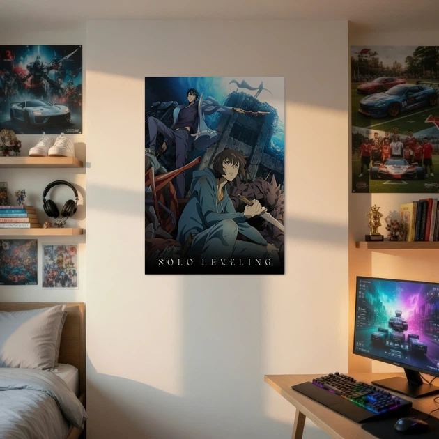 Інтер'єрна картина Тільки я візьму новий рівень, Solo Leveling, anime, аніме, 42×30 см (id6924) - зображення 2