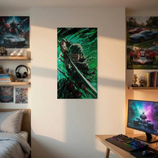 Інтер'єрна картина Великий Куш, Ван Піс, Ророноа Зоро, One Piece, Roronoa Zoro, 42×24 см (id6929) - зображення 3