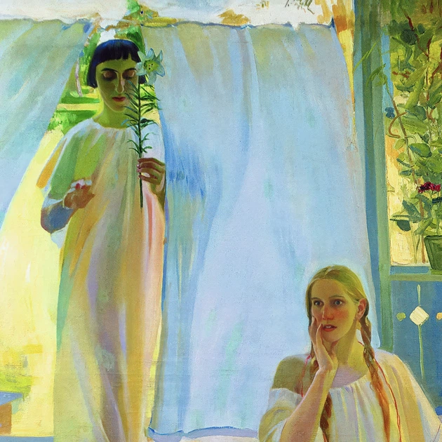 Інтер'єрна картина Благовіщення, Мурашко Олександр (1909), християнський живопис, 37×30 см (id6941) - зображення 5