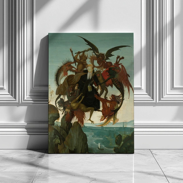 Інтер'єрна картина Мікеланджело, Муки Святого Антонія, Michelangelo, Torment of Saint Anthony, 42×30 см (id6953) - зображення 2