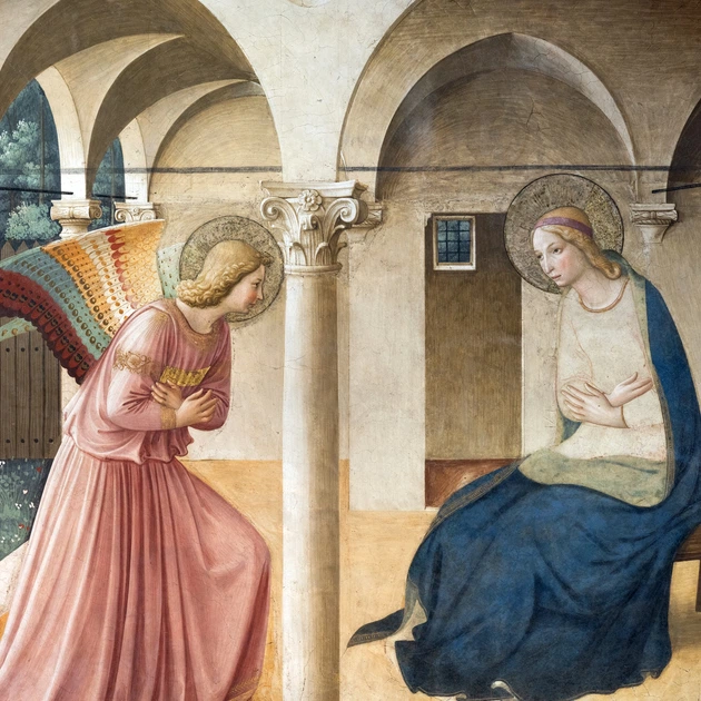 Інтер'єрна картина Благовіщення, Фра Анджеліко, Fra Angelico, Annunciation, 30×41 см (id6970) - зображення 5