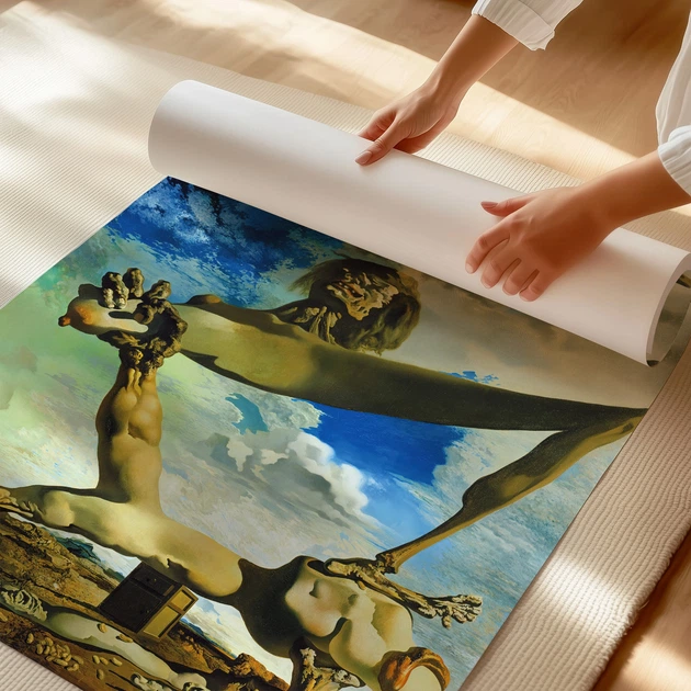 Постер Мягкая конструкция с варёными бобами, Сальвадор Дали, Salvador Dalí, A3 30×30 см (id6994) - изображение 3