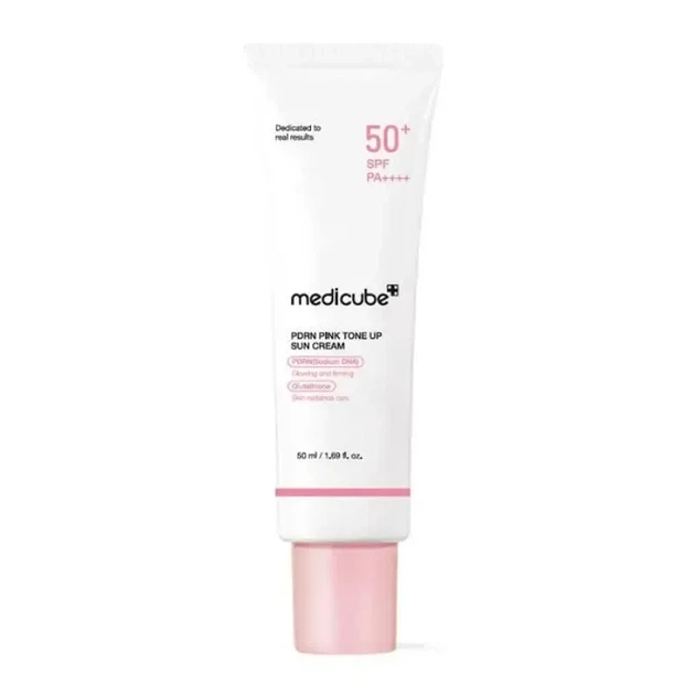 Medicube PDRN Pink Tone Up Sun Cream SPF50+ PA++++ Сонцезахисний тонуючий крем з спф - Фото 1 Medicube PDRN Pink Tone Up Sun Cream SPF50+ PA++++ Сонцезахисний тонуючий крем з спф - изображение 1