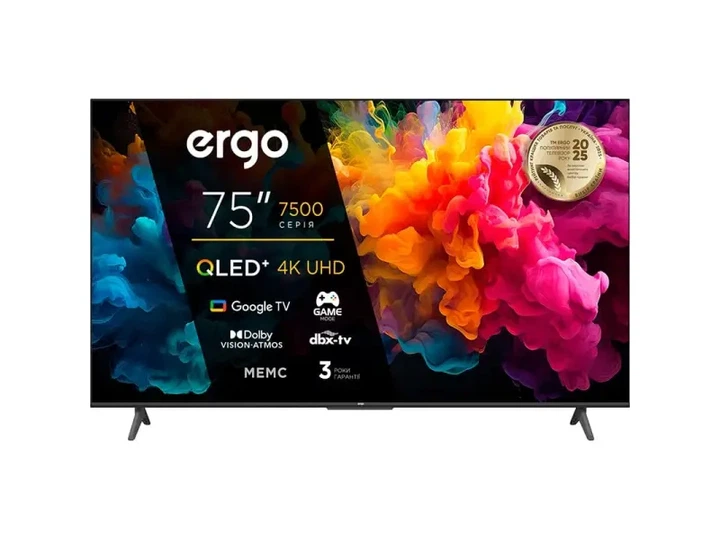 Телевізор Ergo 75JUQ7500 - Фото 1 Телевізор Ergo 75JUQ7500 - изображение 1