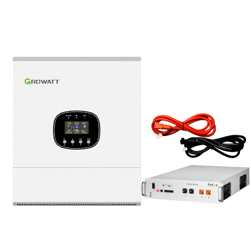 Комплект автономного енергозабезпечення Growatt SPE 6000TL HVM-G2 6kW + Pytes E-BOX-48100R 5.12kWh White - Фото 1 Комплект автономного енергозабезпечення Growatt SPE 6000TL HVM-G2 6kW + Pytes E-BOX-48100R 5.12kWh White - зображення 1